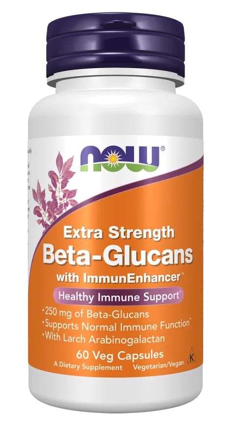 NOW Foods Beta-Glucans with ImmunEnhancer™, Extra Strength