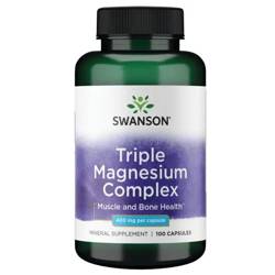 Swanson Triple Magnesium Complex 400 mg 100 kapsułek