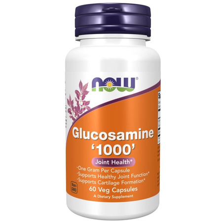 Now Foods Glukozamina 1000 mg 60 kapsułek