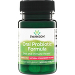Swanson Oral Probiotic Truskawka 30 tabletek do ssania