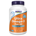 Now Foods Ultra Omega-3 (Fish Gelatin) 180 kapsułek