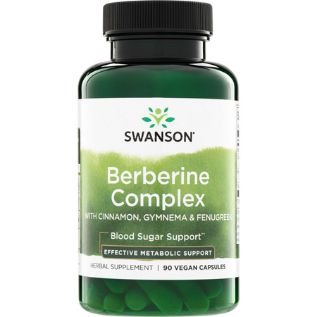 Swanson Berberyna Complex (Cynamon, Gymnema, Fenugreeek) 90 kapsułek