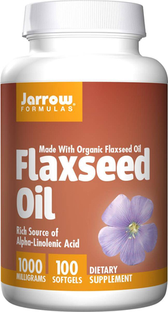 Jarrow Formulas Olej lniany (Flaxseed Oil) 1000 mg 100 kapsułek