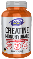 Now Foods Monohydrat Kreatyny 750 mg 240 kapsułek