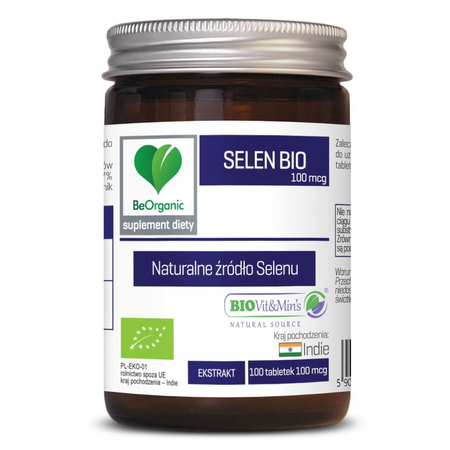 BeOrganic Selen BIO 100 mcg 100 tabletek
