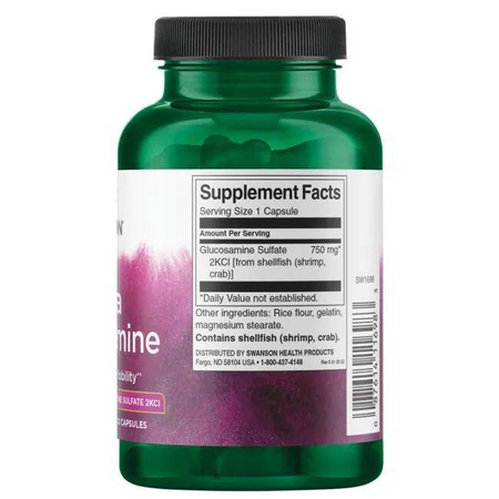 Swanson Mega Glukozamina 750 mg 120 kapsułek