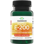 Swanson Witamina E Naturalna 200 iu 100 kapsułek