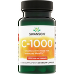 Swanson Witamina C 1000 mg z Dziką Różą 30 veg kapsułek