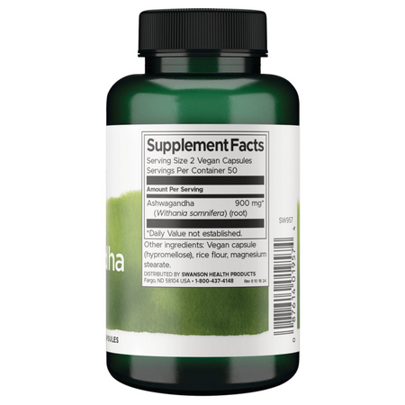 Swanson Ashwagandha 450 mg 100 kapsułek