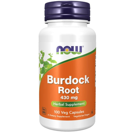 Now Foods Łopian (Burdock Root) 430 mg 100 kapsułek