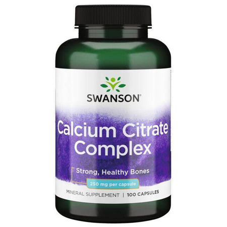 Swanson Cytrynian Wapnia Complex 250 mg 100 kapsułek