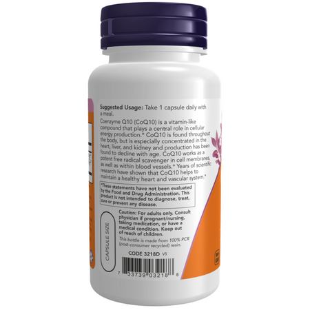 Now Foods Koenzym Q10 150 mg Kurkuma 100 kapsułek
