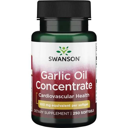 Swanson Olej z Czosnku (Garlic Oil) 500 mg 250 kapsułek