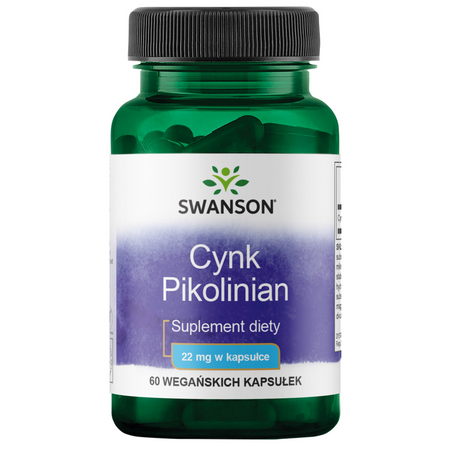 Swanson Pikolinian Cynku 22 mg 60 kapsułek