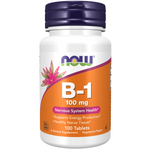 Now Foods Witamina B1 (Tiamina) 100 mg 100 tabletek