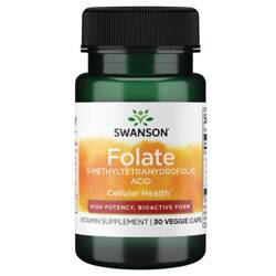 Swanson Kwas Foliowy Quatrefolic 800 mcg 30 kapsułek