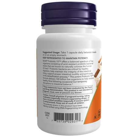 Now Foods  Probiotic-10 100 Billion 30 kapsułek