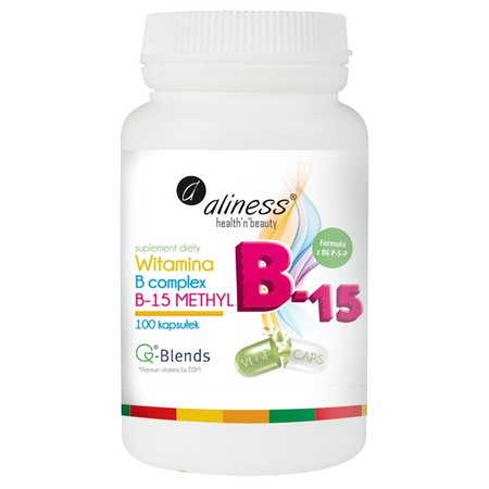 Aliness Witamina B Complex B-15 Methyl 100 kapsułek vege
