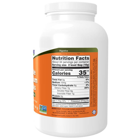 Now Foods Whole Psyllium Husks (Babka płesznik) 340 g