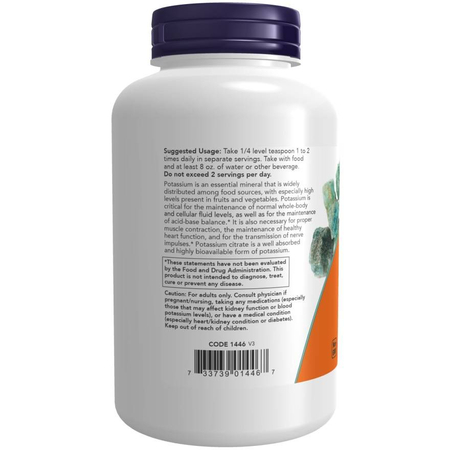 Now Foods Cytrynian Potasu Puder 340 g