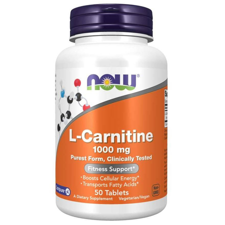 Now Foods L-Karnityna 1000 mg 50 tabletek