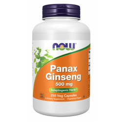 Now Foods Żeń-szeń Koreański (Panax Ginseng) 500 mg 250 kapsułek
