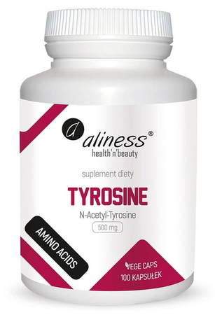 Aliness N-Acetylo L-Tyrozyna (NALT) 500 mg 100 kapsułek vege