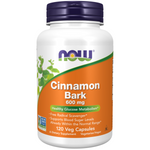 Now Foods Cinnamon 600 mg 120 kapsułek