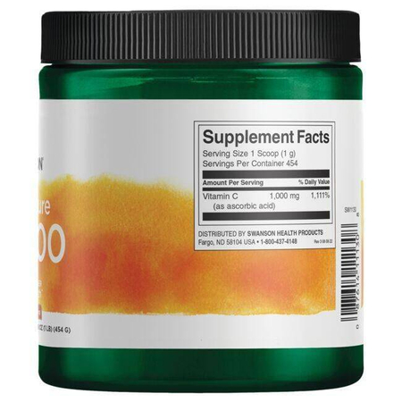 Swanson Witamina C 100% Puder 454 g