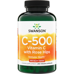 Swanson Witamina C 500 mg z Dziką Różą 250 kapsułek