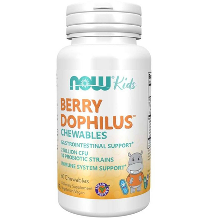 Now Foods Probiotyk BerryDophilus Kids 60 tabletek