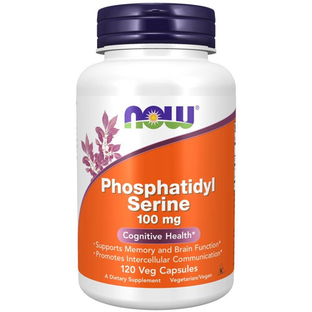 Now Foods Fosfatydyloseryna 100 mg 120 kapsułek