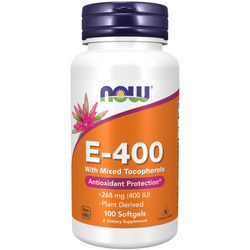 Now Foods Witamina E-400 (D-alfa-tokoferol) 100 kapsułek