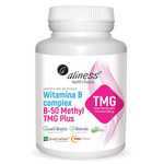 Aliness Witamina B Complex B-50 Methyl TMG Plus 100 kapsułek vege