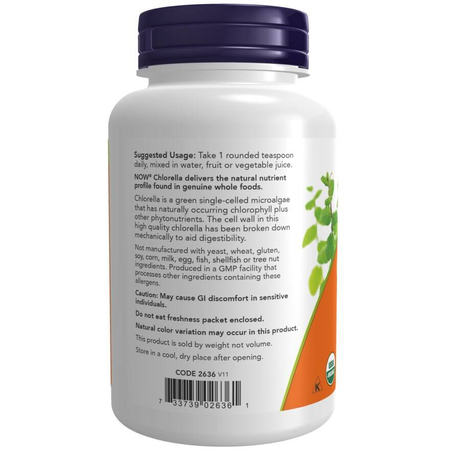 Now Foods Chlorella Puder 113 g