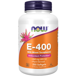 Now Foods Witamina E-400 (D-alfa-tokoferol) 250 kapsułek