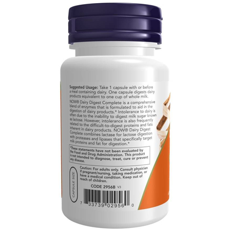 Now Foods Dairy Digest Complete 90 kapsułek