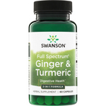 Swanson Ginger i Turmeric 60 kapsułek