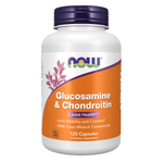 Now Foods Glukozamina, Chondroityna i Trace Minerals 120 veg kapsułek