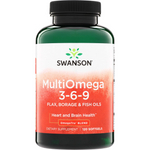 Swanson MultiOmega 3-6-9 Kwas EPA DHA 120 kapsułek