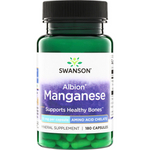 Swanson Albion Chelat Mangan 10 mg 180 kapsułek