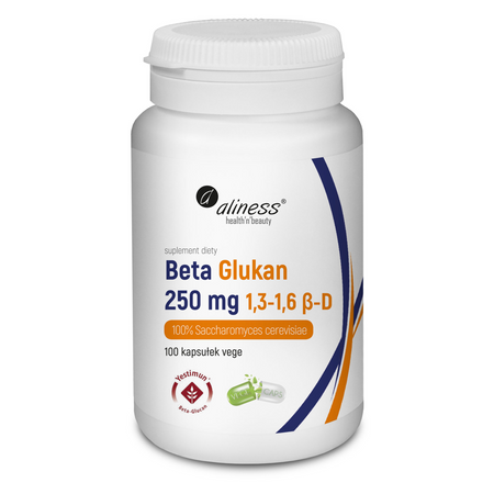 Aliness Beta Glukan 250 mg 100 kapsułek vege