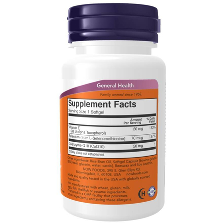 Now Foods Koenzym Q10 50 mg 50 kapsułek