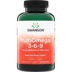 Swanson MultiOmega 3-6-9 Kwas EPA DHA 120 kapsułek