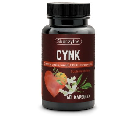 Skoczylas Cynk 3 formy, Miedź, EGCG i Kwercetyną 60 kapsułek