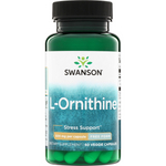 Swanson L-Ornityna 500 mg 60 kapsułek