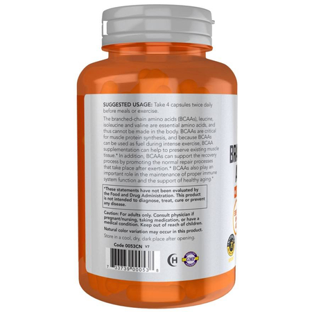 Now Foods BCAA 120 veg kapsułek