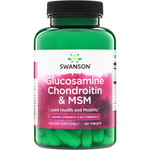 Swanson Glukozamina, Chondroityna i MSM Higher Strength 120 tabletek
