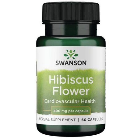 Swanson Hibiscus Flower 400 mg 60 kapsułek