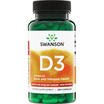 Swanson Witamina D3 1000 iu Cholekalcyferol 250 kapsułek
